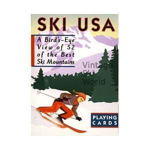  Card Deck of Ski Areas Toys & Games