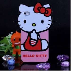  iPhone 4G Cute Hello Kitty with Red Shirt Style Series 