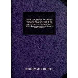   Bertegenwoordigend Lighaam (Dutch Edition) Boudewyn Van Rees Books