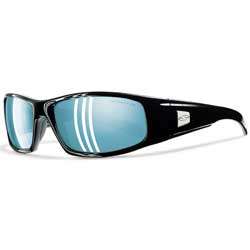Smith Hideout Polarized Sunglasses Black / Blue Mirror  