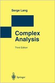 Complex Analysis, Vol. 103, (0387985921), Serge Lang, Textbooks 