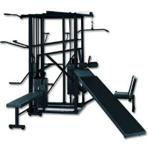 American 8 Station Weight Training Machine with Black 