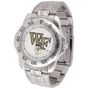  Wake Forest Sport Mens Steel Band Watch Sports 