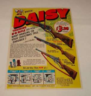 1953 Daisy Air Rifle CHRISTMAS RED RYDER ad  