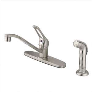  8 Kitchen Faucet with Loop Handle and Side Spray Finish 
