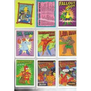 THE SIMPSONS ITCHY & SCRATCHY COLLECTOR CARDS FROM TV SERIES (36 CARDS 