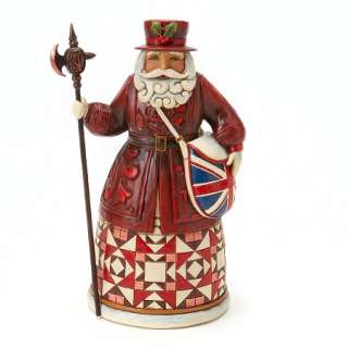 Jim Shore Heartwood Creek Christmas Figurine   BRITISH Santa  