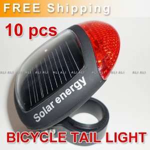  bicycle red 2 led solar power bike rear tail bright lamp 