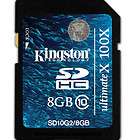New Kingston Ultimate X Genuine 8GB 8G SD SDHC Class 10 SD HC Memory 