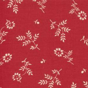   Renaissance Fabric Red Dainty Daisies Chloes Closet Moda per1/2yd