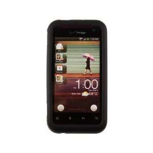   Durable Silicone Skin Phone Protector Cover Case Black For HTC Rhyme