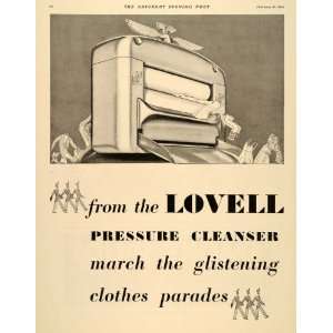   Ad Lovell Pressure Cleanser Washing Machine Fabric   Original Print Ad