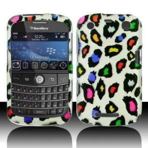Blackberry 9360 9370 Apollo Rubber Color Leopard Case Cover Protector 