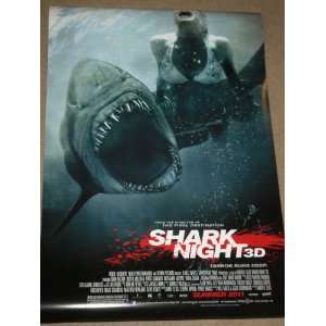  SHARK NIGHT B 27X40 ORIGINAL D/S MOVIE POSTER 