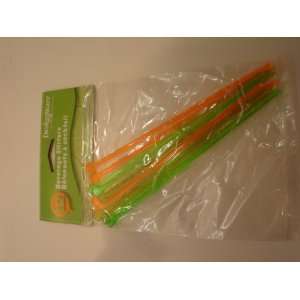  Sculpted Food Picks 16 Count Plastic Green & Orange Party 