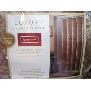   Jacquard Luxury Shower Curtain with Liner 70x72 