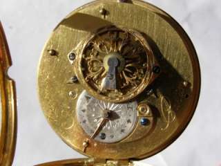 Antique 18k Gold&Enamel Breguet Paris Verge Fusee watch  