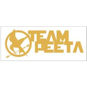  Hunger Games Team Peeta Design 2 Sticker Decal. Metallic 
