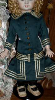  reproduction doll + human hair wig Hand eyes doll masters dress  