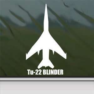  Tu 22 BLINDER White Sticker Military Soldier Laptop Vinyl 