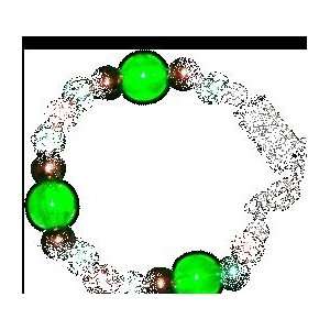  Flashy Beads Light Up Bracelets in Green & Red   SKU NO 