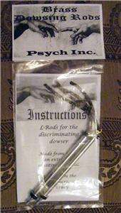 POCKET dowsing rod FULL SIZE L RODS FOLDS TO 6 ¾ INCHES  