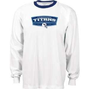  Tennessee Titans White Bloc Party Long Sleeve Ringer T 