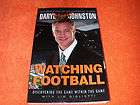   JOHNSTON~Watch​ing Football~The Game~2005 1st Edition Paperback Book
