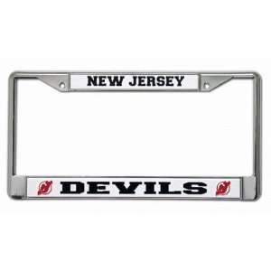  New Jersey Devils Chrome License Plate Frame  Sports 