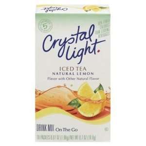 Crystal Light Natural Lemon Iced Tea On The Go Drink Mix 10 pk (Pack 