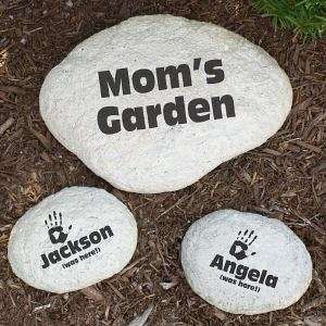  Small Engraved Family Garden Stone   Gift for Mom Kitchen 