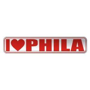   I LOVE PHILA  STREET SIGN NAME