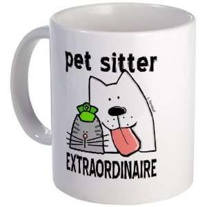  Pet Sitter Extraordinaire Funny Mug by  Kitchen 