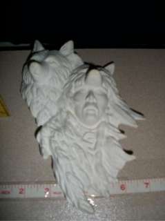 Ceramic Bisque * Indian Wolves Wall Plaque * Ready to Paint  