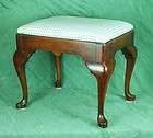 Vintage Mahogany Chippendale Stool Bench Ottoman possibly Statton