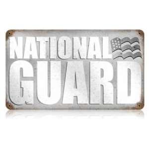 National Guard Allied Military Vintage Metal Sign   Garage Art Signs 