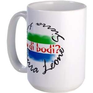  How di bodi?   Africa Large Mug by  Everything 