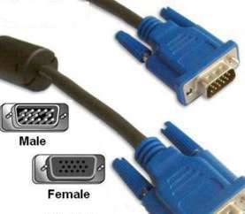 10 ft foot VGA SVGA M/F monitorextension cable 15 pin  