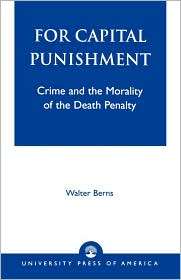   Punishment, (0819181501), Walter Berns, Textbooks   