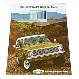  1972 72 Chevrolet Chevy BLAZER BROCHURE 4wd 2wd 