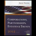 South Western Federal Taxation  Corporations,  2012   With CD 12 