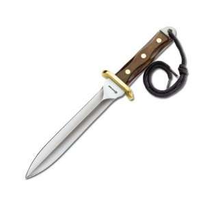 Boker Magnum Combat Dagger Double Edge With Leather Sheath 7inch 420 