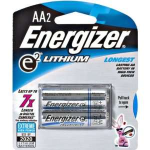  AA e2 Lithium Battery Retail Pack   2 Pack Kitchen 