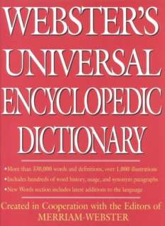 NOBLE  Websters Universal Encyclopedia Dictionary by Merriam Webster 