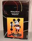 MICKEY MOUSE ANIMATED TABLE TOP TALKING TELEPHONE NEW