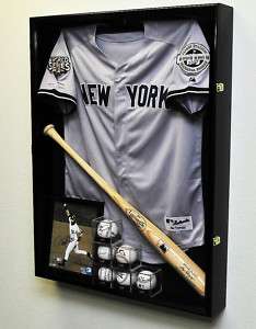 Jersey Uniform Bat Ball Jacket Display Case Shadow Box  