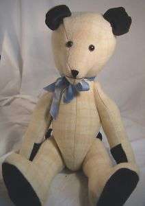 Hand Made 18 TEDDY BEAR w/ Jointed Button Arms & Legs  