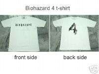 Resident Evil Game White T shirt Biohazard 4 PS2 Sz.L  