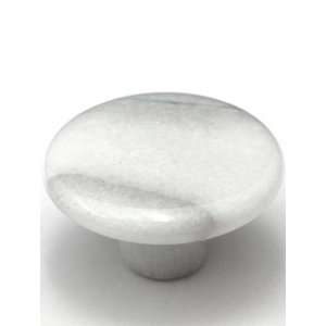  Cal Crystal   Marble Cabinet Knob (Cal Rn 2 Whi) White 