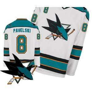  Sharks Authentic NHL Jerseys Joe Pavelski AWAY White Hockey Jersey 